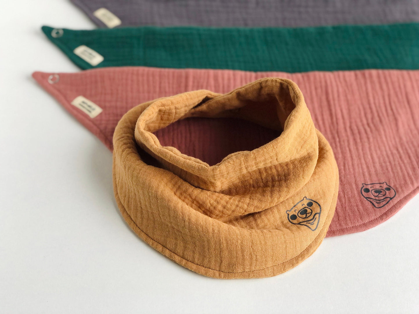 Scarf Bib - Classic Mustard