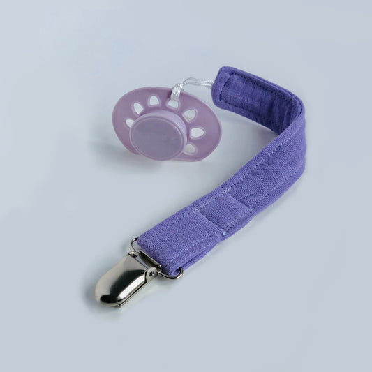 Pacifier Clip - Minimalist Purple