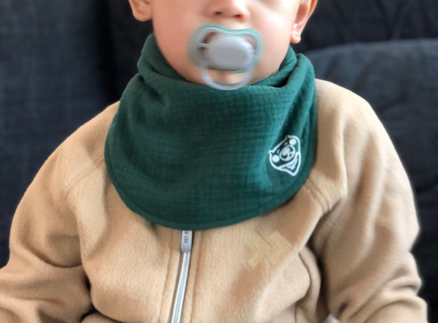 Scarf Bib - Classic Deep Green